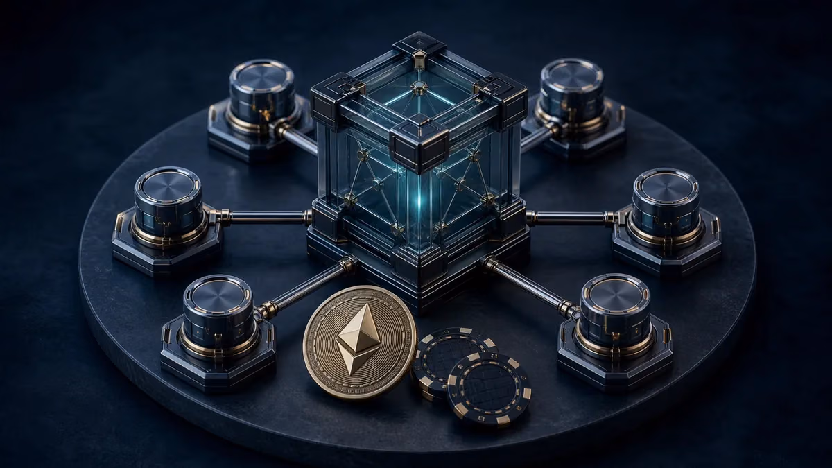 Red descentralizada, Ethereum y fichas en un criptocasino blockchain